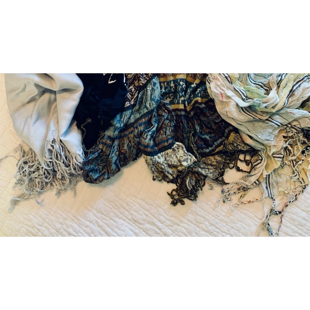 Four elegant scarves